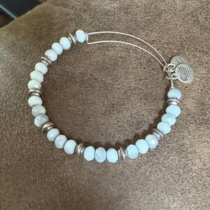 Alex and Ani Silver and Gray Beaded Bracelet